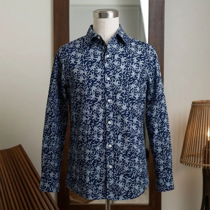 a custom tailored made traditional batik shirt