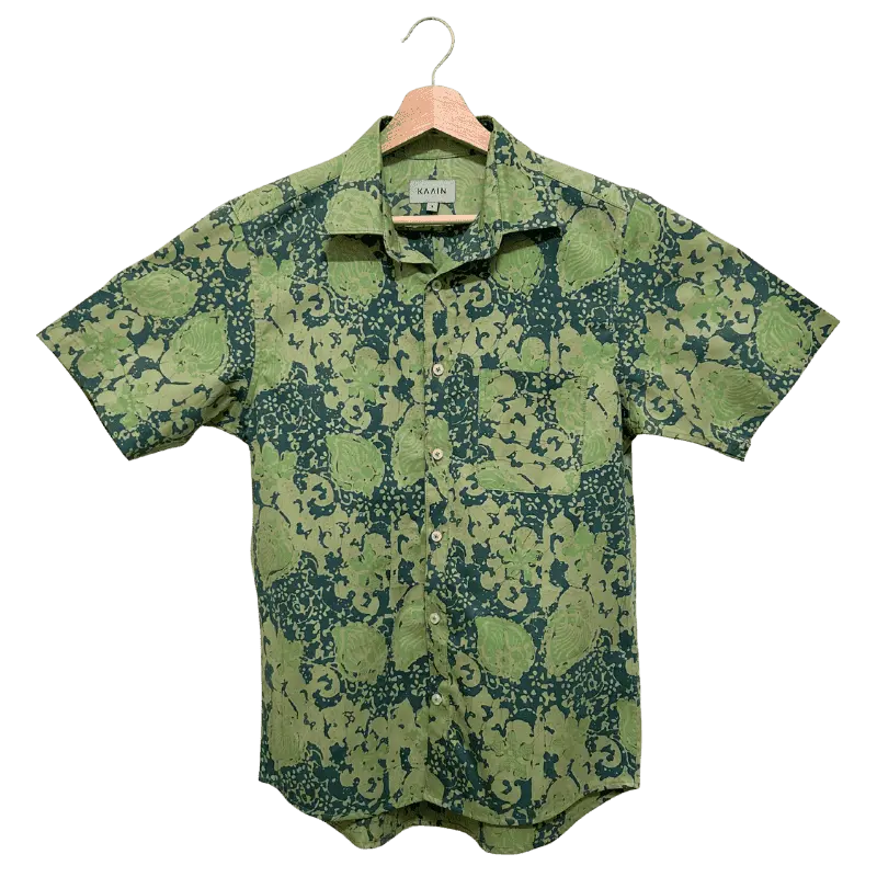 Standard Batik Shirt - Green  (S)