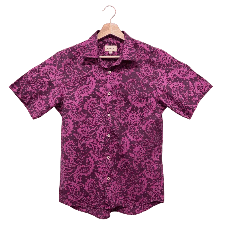 Standard Batik Shirt - Purple Shells